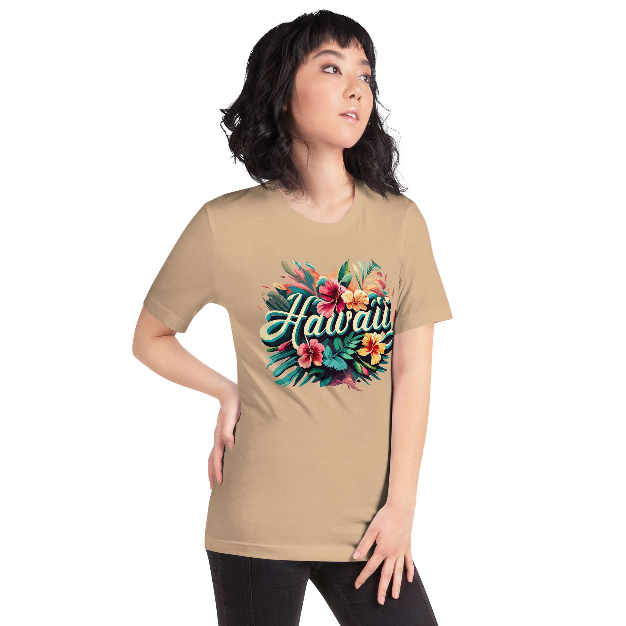 Hawaii Graphic Floral T-shirt - The Lanikai Hut